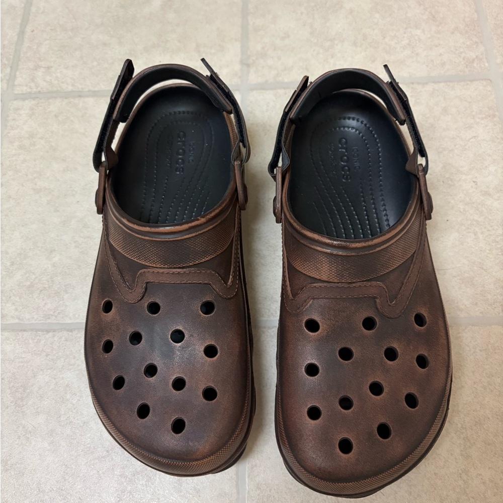 Brown Classic Crocs – Women’s 12 / Men’s 10